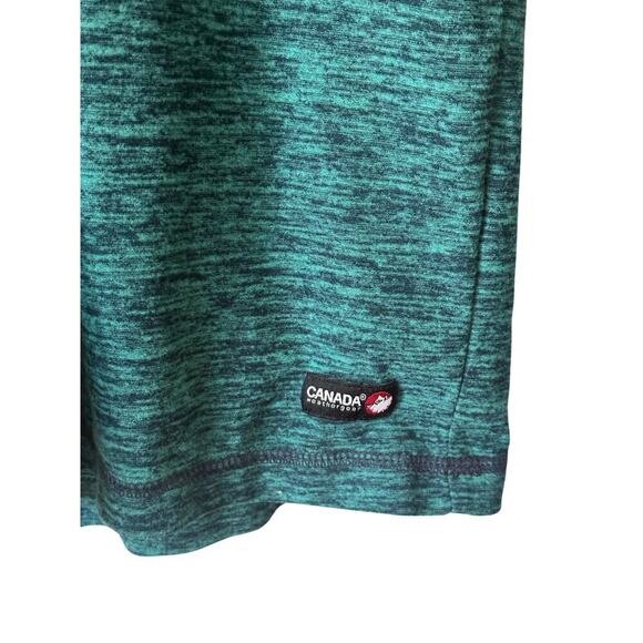 Canada Weather Gear Quarter Zip Pullover Green Heather M - Picture 3 of 5